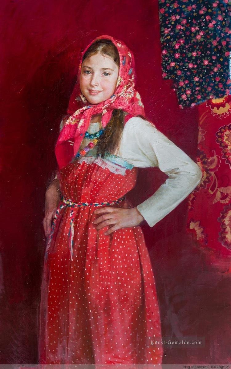 Recht kleines Mädchen NM Tadschikistan 17 Impressionist Ölgemälde